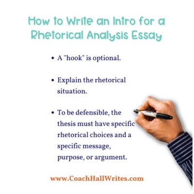 how do you begin a rhetorical analysis essay?