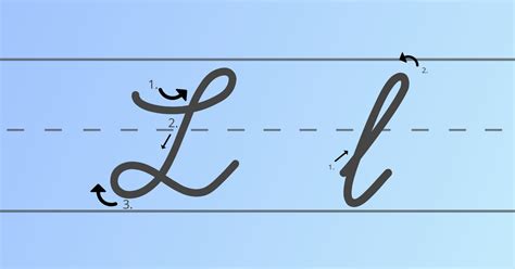 how to do l in cursive