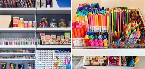 how to organize art supplies and the importance of color in visual communication